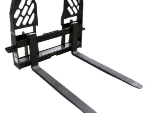 Skid Steer Pro-View Pallet Fork front angle